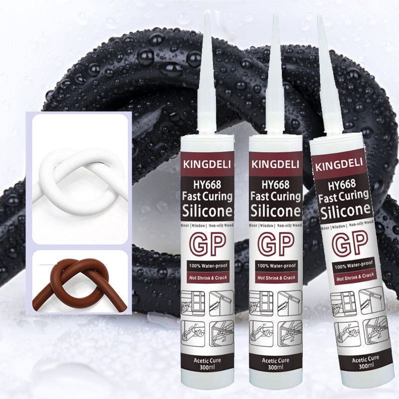 অ্যাসিড জিপি নিরাময় রঙিন এসিটিক সিলিকন সিল্যান্ট আঠালো উইন্ডো জন্য জলরোধী